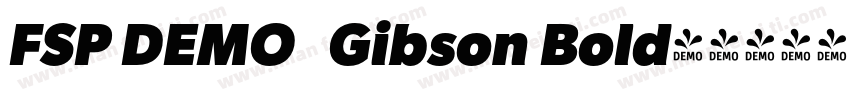 FSP DEMO   Gibson Bold字体转换